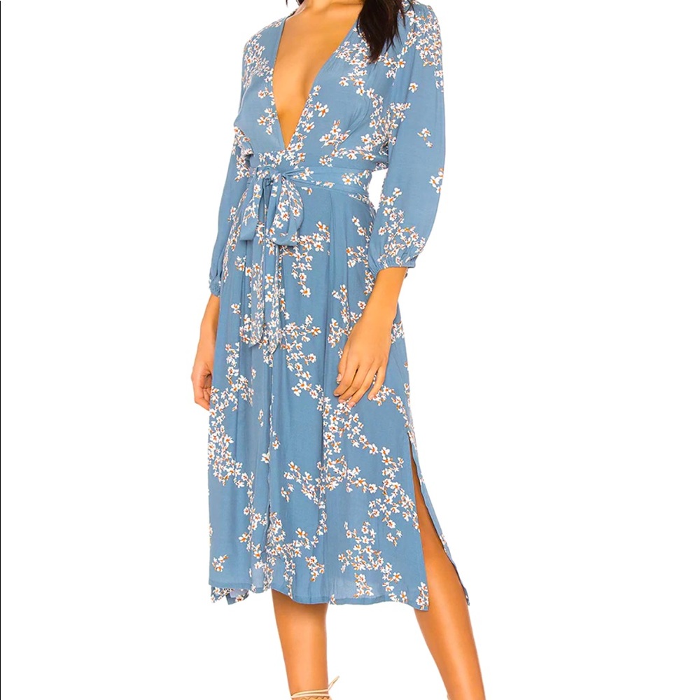 Faithful the Brand blue floral midi S